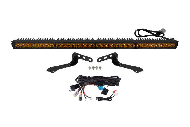 Diode Dynamics DD8673 Stealth SS40 Pro LED Light Bar Kit for 2014-2021 Toyota Tundra, Yellow Combo 3000K