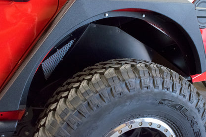 DV8 Offroad INFEND-03RB Rear Inner Fenders for 2018+ Jeep Wrangler JL and JLU, Black