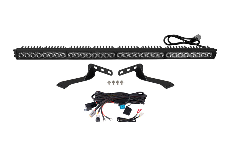 Diode Dynamics DD8715 Stealth SS40 Sport LED Light Bar Kit for 2014-2021 Toyota Tundra, White Driving Beam with Amber Backlight