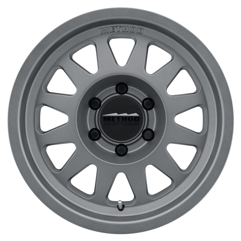 Method Wheels MR704 17x8.5-Inch 0mm Offset 6x5.5 Matte Titanium Bead Grip Wheel