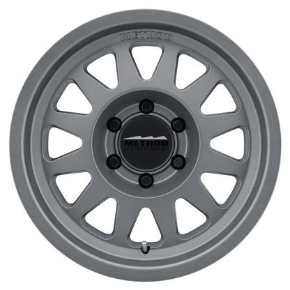 Method Wheels MR704 17x8.5-Inch 0mm Offset 6x5.5 Matte Titanium Bead Grip Wheel