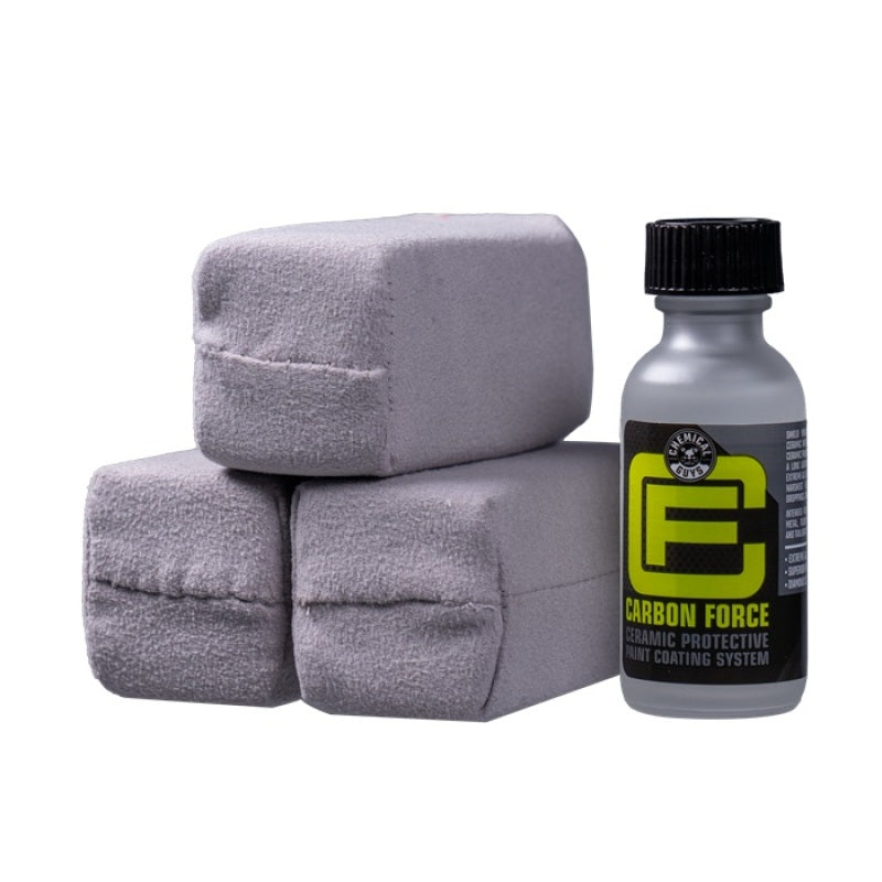 Chemical Guys Carbon Force Ceramic Protective Paint Coating System - 1oz + 3 MircoSuede Applicators