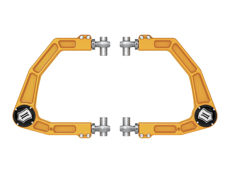 ICON 58552GDJ Billet Upper Control Arms with Delta Joint PRO for 2024 Toyota Tacoma, Land Cruiser, and Lexus GX550