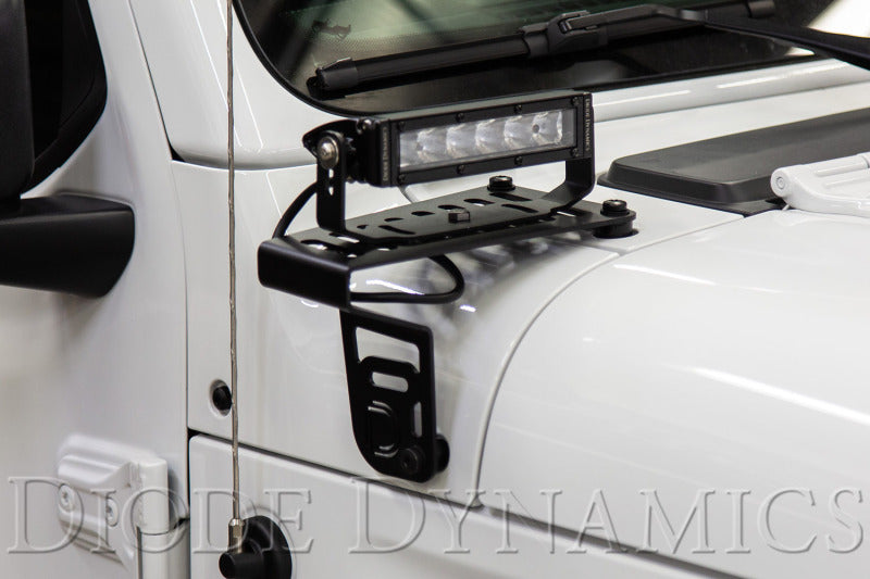Diode Dynamics DD6092 SS6 Cowl Mount LED Light Bar Kit for Jeep Wrangler JL and Gladiator