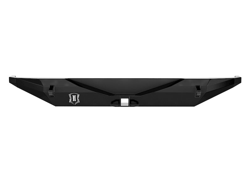 ICON Impact PRO Series Rear Bumper with Hitch and Recovery Tabs for 2018+ Jeep Wrangler JL