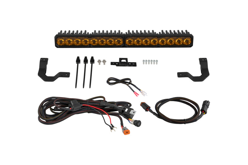 Diode Dynamics DD8059 Stage Series 30-Inch Sport LED Light Bar Kit for 2024-2026 Toyota Tacoma TRD Pro Grille, Yellow 3000K