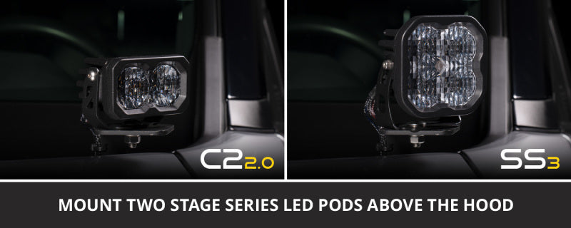 Diode Dynamics DD6375 Stage Series Backlit LED Ditch Light Kit for Toyota Tacoma 2016-2023