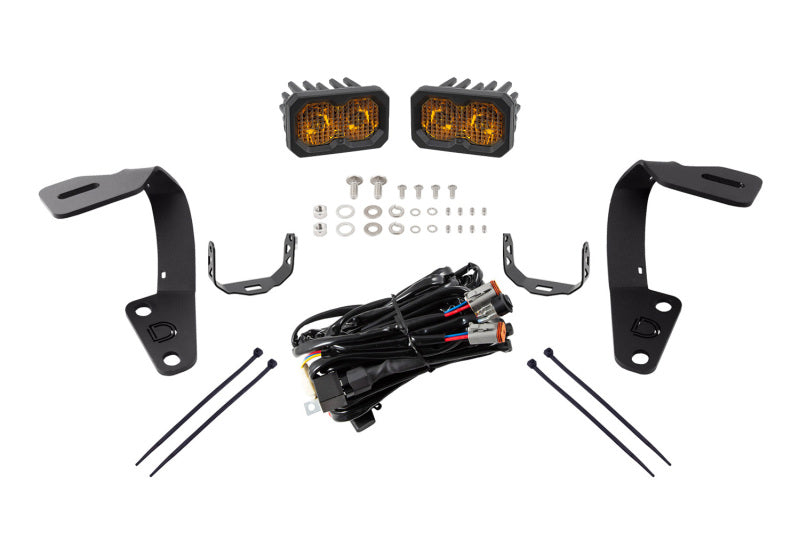 Diode Dynamics DD6751 Stage Series LED Ditch Light Kit for 2010-2024 Toyota 4Runner, Sport Yellow Combo