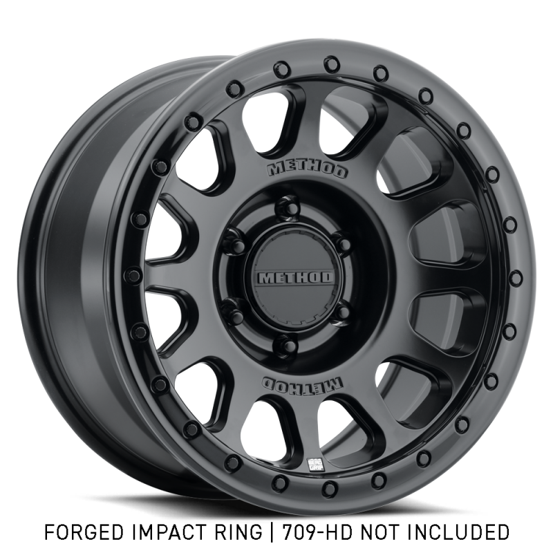 Method Wheels GR-10020-GB 20-Inch Forged Beadlock Ring, Style 1, Gloss Black