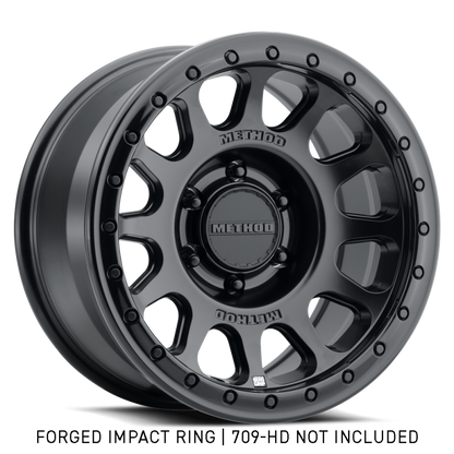 Method Wheels GR-10018-GB 18-Inch Forged Beadlock Ring, Style 1, Gloss Black