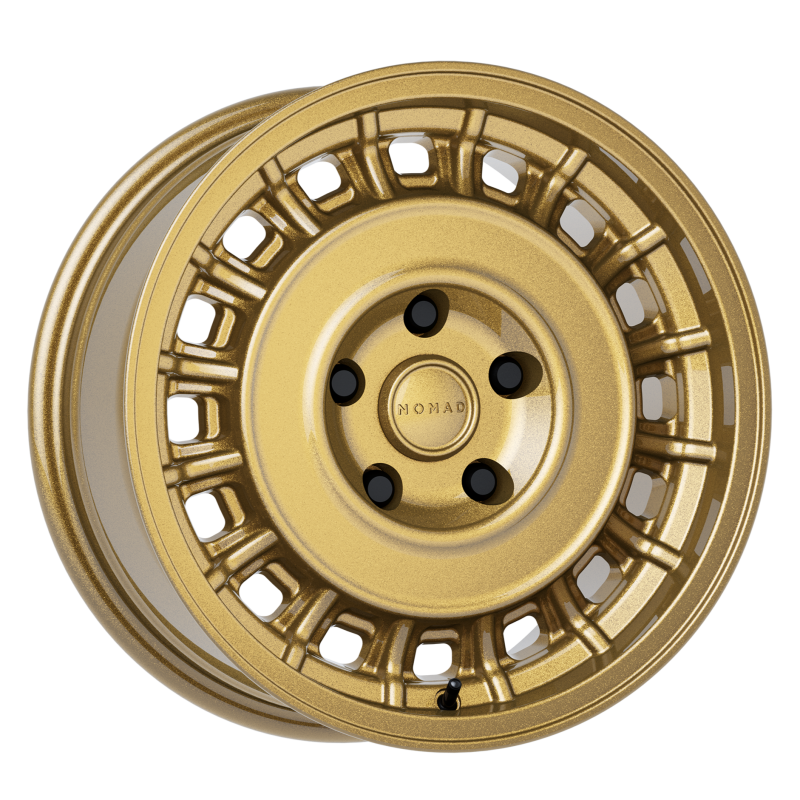Nomad N502 Arvo N502GR-57012+15 15-Inch Forged Wheel, 15x7, 5x4.5 Bolt Pattern, +15 Offset, Gloss Gold