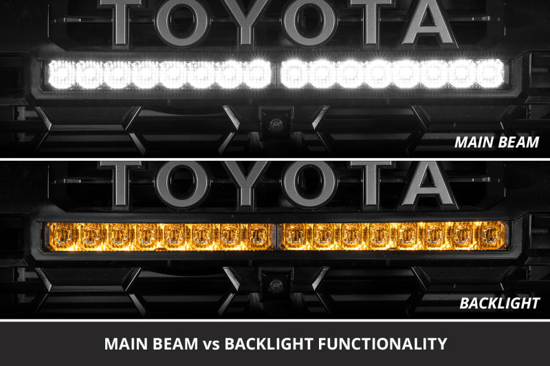 Diode Dynamics DD8058 Stage Series TRD Pro Grille LED Light Bar Kit for 2024-2026 Toyota Tacoma, SS20 Sport White Combo 6000K