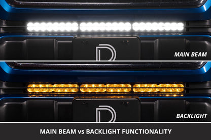 Diode Dynamics DD8707 Stealth SS30 Sport Yellow Driving Light Bar Kit for 2016-2023 Toyota Tacoma
