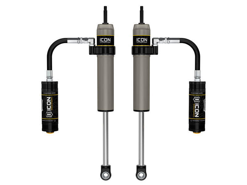 ICON 57806P 2.5 Aluminum Series Rear Shocks for 2005–2017 Toyota Tacoma with 6-Inch Lift, Pair