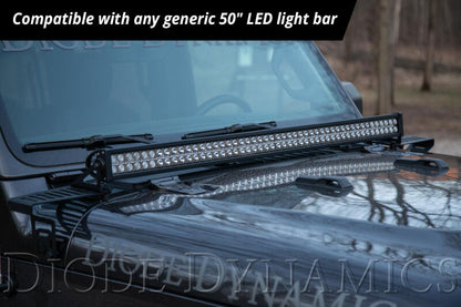 Diode Dynamics DD6090 Hood Bracket Kit for 2018–2021 Jeep JL Wrangler