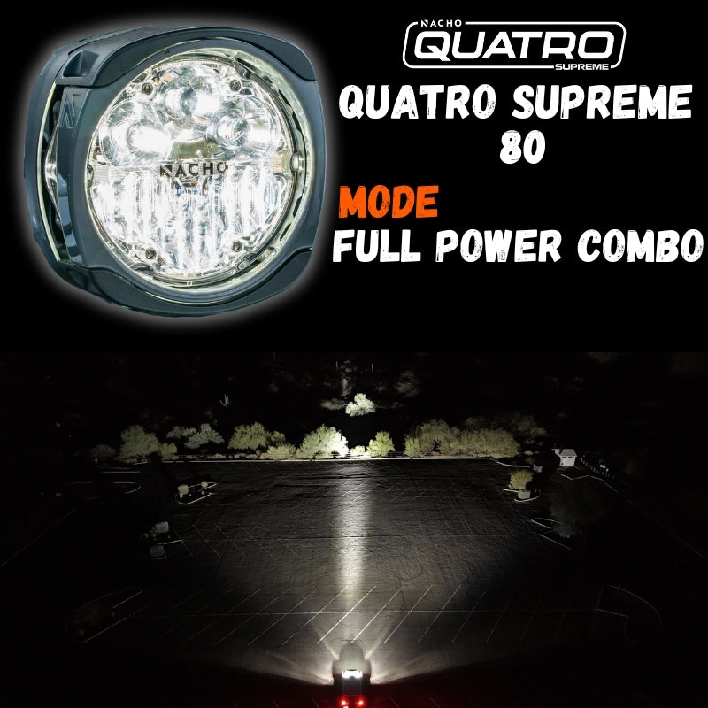 Nacho Offroad Technology Quatro Supreme 80 80-Watt Multi-Zone LED Light PM435