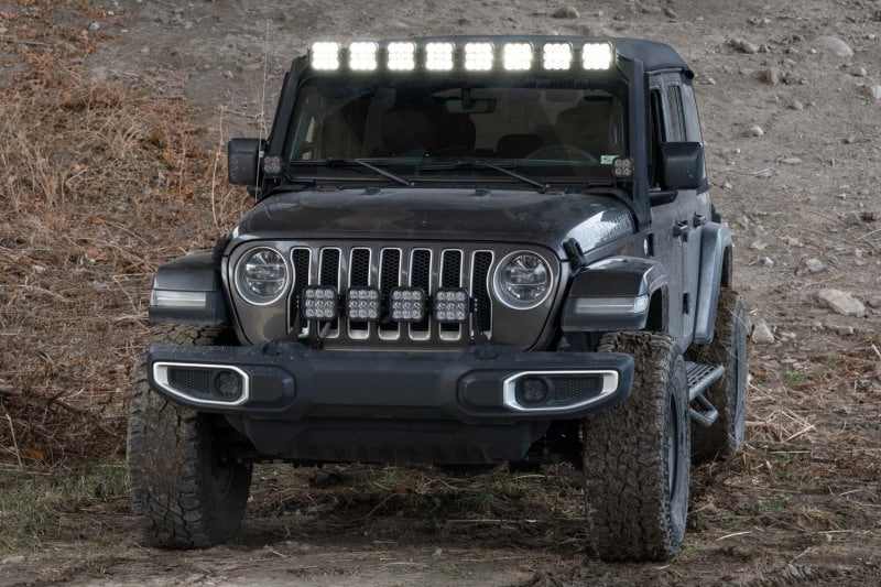 Diode Dynamics DD7262 SS5 Pro CrossLink Windshield Lightbar Kit for 2018-2021 Jeep JL Wrangler, White Combo