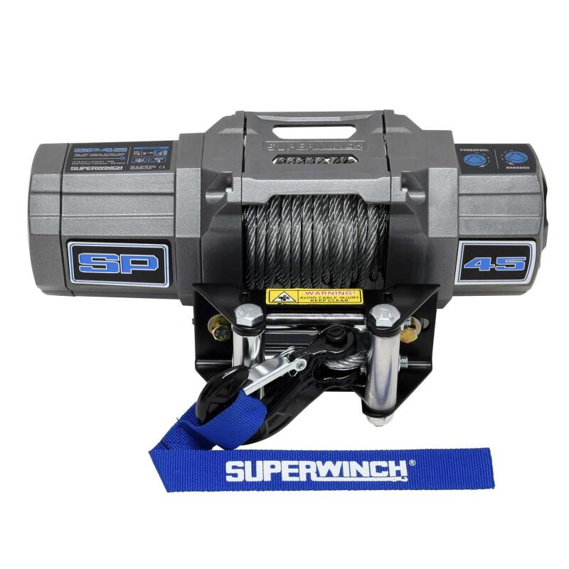 Superwinch SP 45 4,500 lb. 12-Volt Winch with Steel Rope and Roller Fairlead, Part 1145240