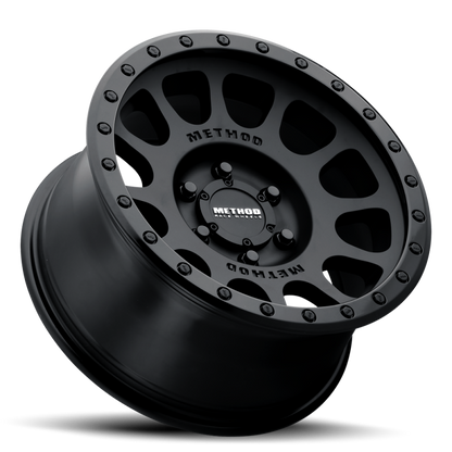 Method Wheels MR305 NV 18x9 +18mm Offset 6x135 Matte Black Wheel with Gloss Black Lip