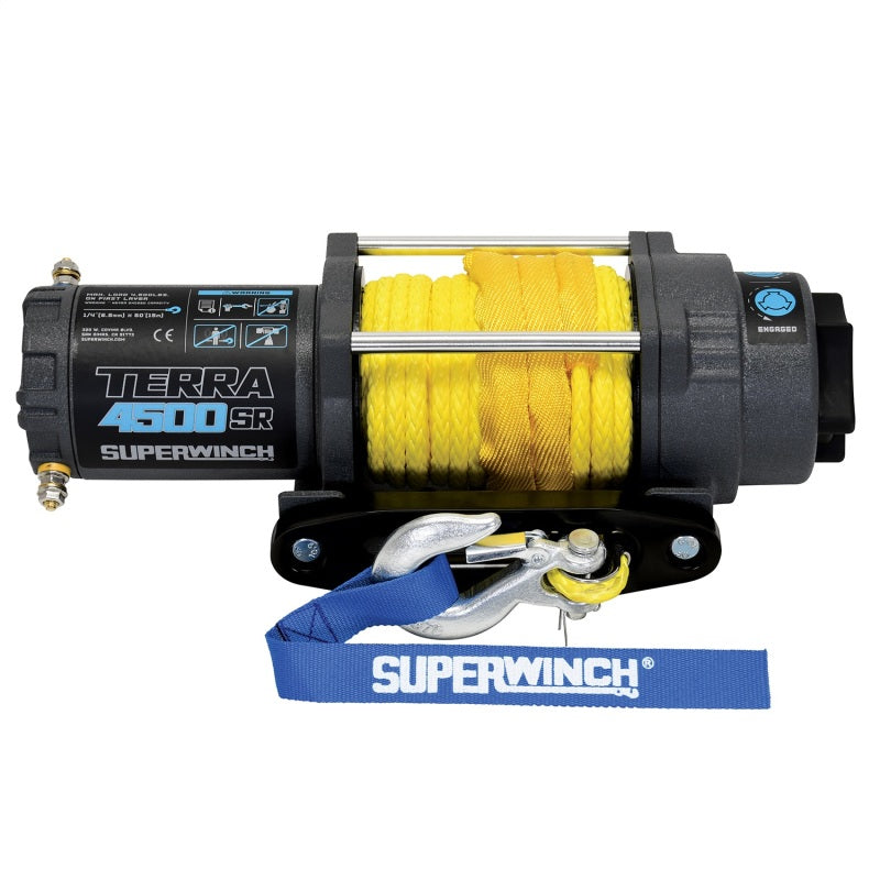 Superwinch Terra 4500SR 4,500 lb 12-Volt Winch with Synthetic Rope, Part 1145270