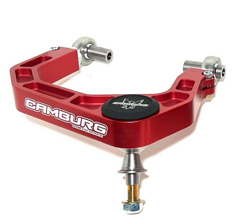 Camburg Kinetik V2 Billet Uniball Upper Control Arms for Toyota Tundra 2WD/4WD, 2007-2021, Red - CAM-310187-RED