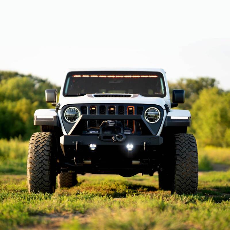 KC HiLiTES FLEX ERA 3 Dual-Mode SAE Fog Lights 97147 – 2-Light Kit for Jeep Aftermarket Bumpers