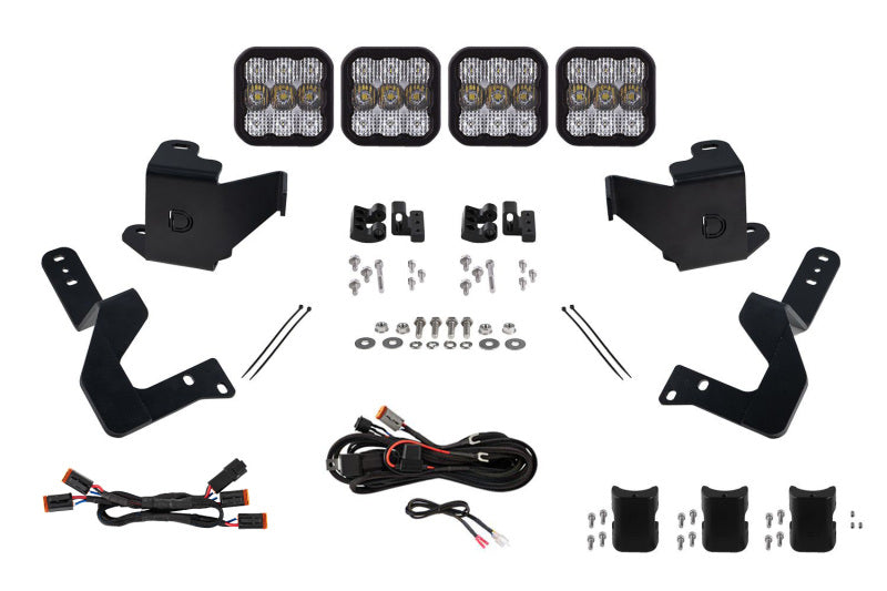 Diode Dynamics DD7407 SS5 Grille CrossLink Lightbar Kit for 2022+ Toyota Tundra, Sport White Combo