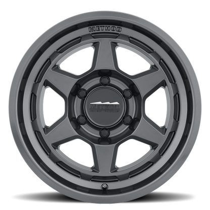Method Wheels MR708 Bead Grip 17x9 Gloss Titanium Wheel, -38mm Offset, 5x4.5 Bolt Pattern