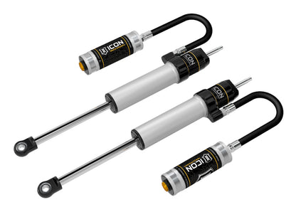 ICON 57810P 2.5 Aluminum Series VS Remote Reservoir Rear Shocks for Toyota 4Runner and FJ Cruiser