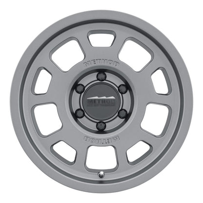 Method Wheels MR705 17x8.5-Inch 6x5.5-Inch Titanium Bead Grip Wheel, 0mm Offset