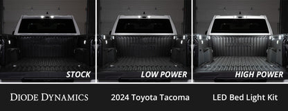 Diode Dynamics Stage Series LED Bed Light Kit DD7948 for 2024+ Toyota Tacoma, White Diffused