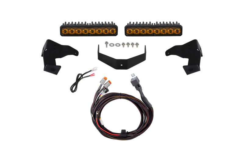 Diode Dynamics DD7951 Stealth SS10 Sport Light Bar Kit for 2024-2025 Toyota Tacoma, Yellow Combo, 3000K