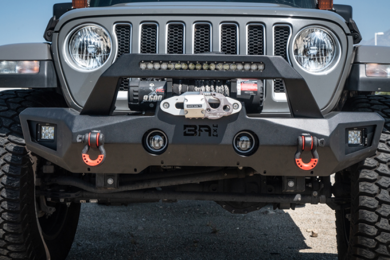 Body Armor 4x4 JP-19536 Orion Mid-Width Front Bumper for 2007-2026 Jeep Wrangler JK/JL and Gladiator JT