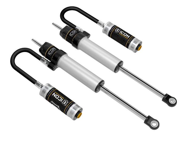 ICON 57810P 2.5 Aluminum Series VS Remote Reservoir Rear Shocks for Toyota 4Runner and FJ Cruiser