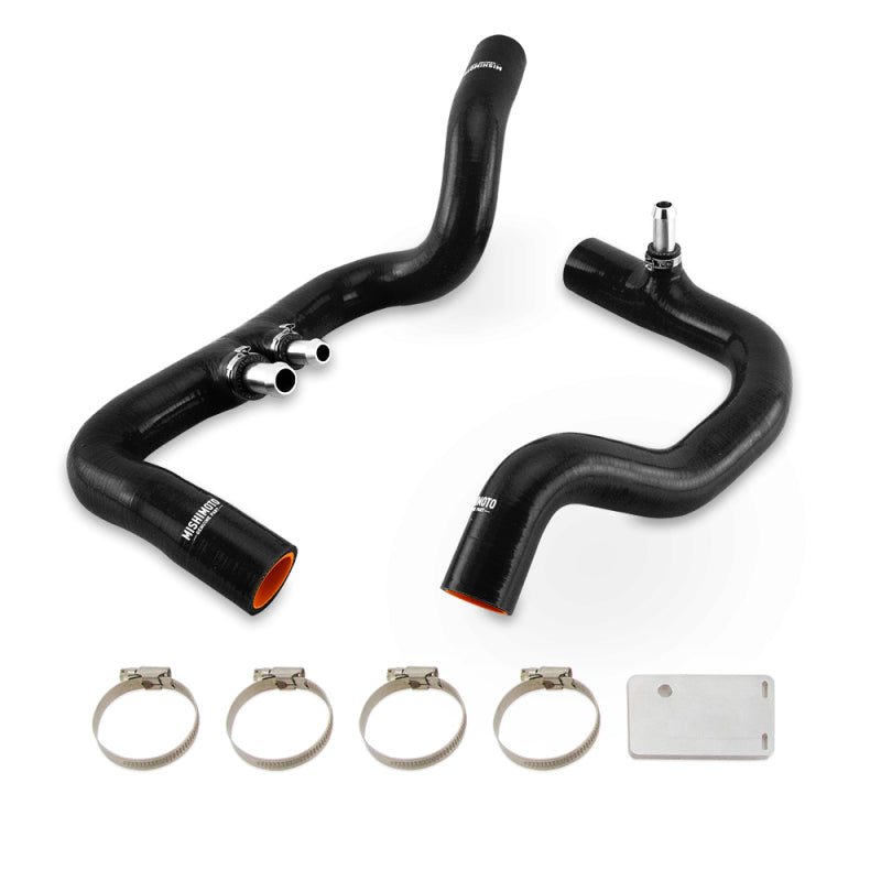 Mishimoto MMHOSE-JLP-18ABK Black Silicone Radiator Coolant Hose Kit for 2018+ Jeep Wrangler JL and Gladiator JT 3.6L Automatic