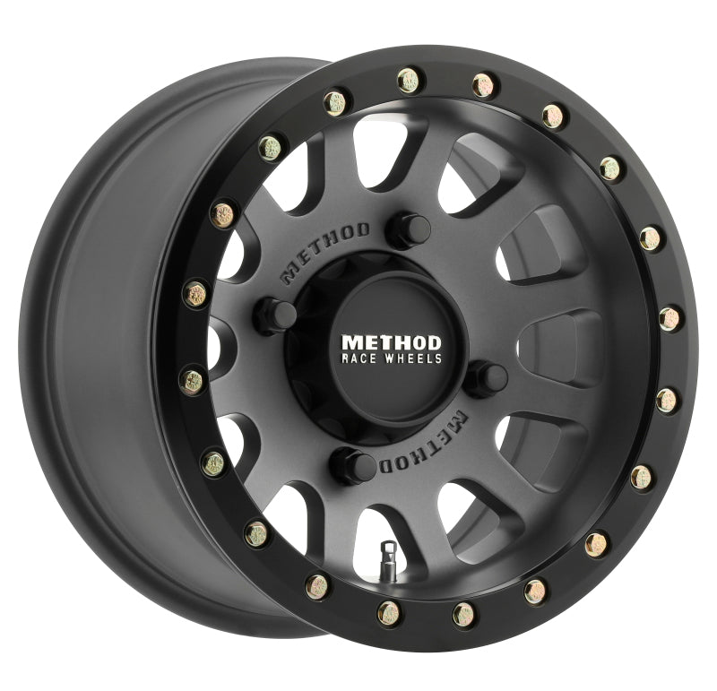 Method Wheels MR401 Beadlock UTV Wheel, 15x7, 4x136 Bolt Pattern, +13mm Offset, Titanium