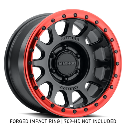 Method Wheels GR-10018-R Forged Beadlock Ring, 18-Inch Style 1, Red