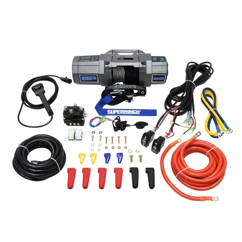 Superwinch SP 35SR 3,500 lb. 12-Volt Powersports Winch with Synthetic Rope, Part 1135250