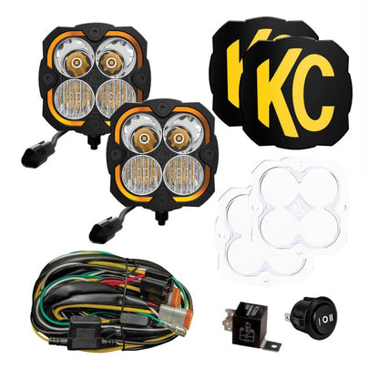 KC HiLiTES FLEX ERA 4 2-Light Master Kit, Part Number 289