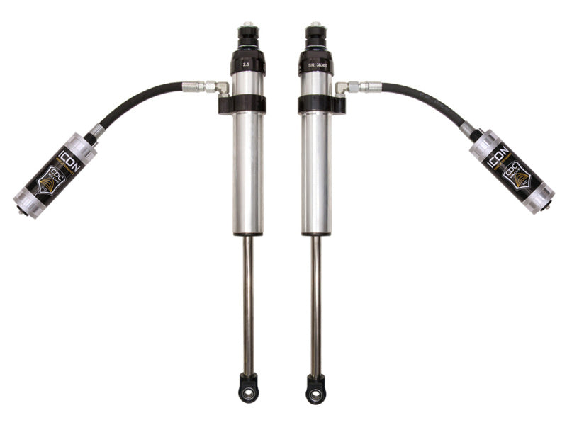 ICON 57806CP 2.5 Aluminum Series Rear Shocks with CDC Valve for 2005-2017 Toyota Tacoma 6-Inch Lift