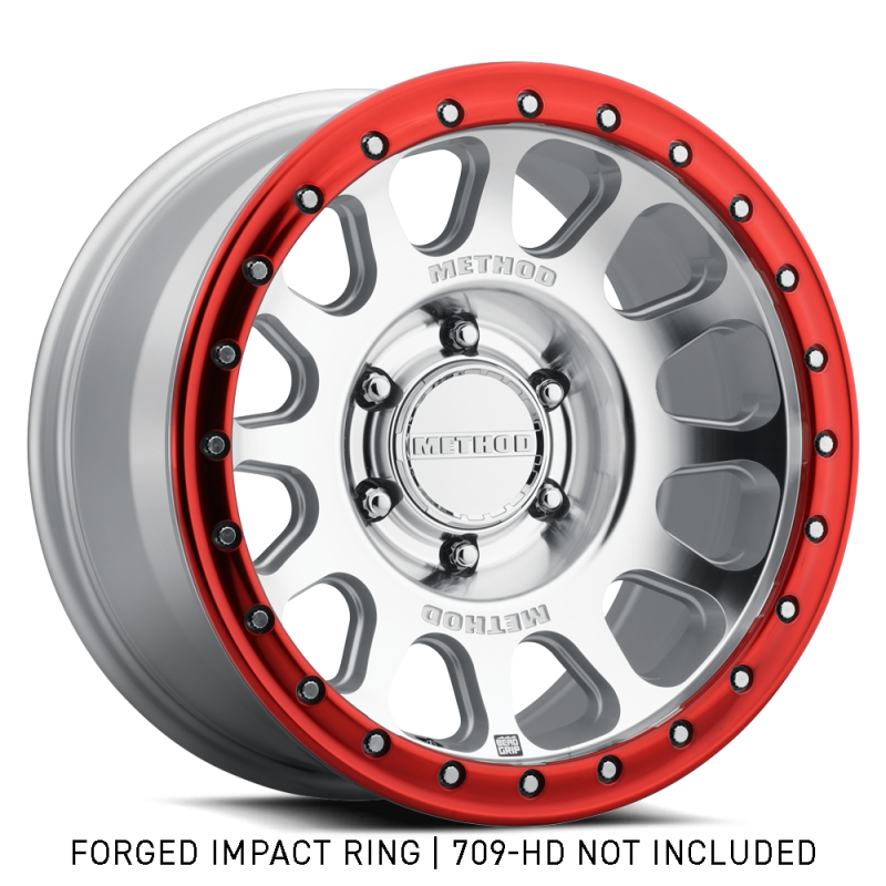 Method Wheels GR-10018-R Forged Beadlock Ring, 18-Inch Style 1, Red