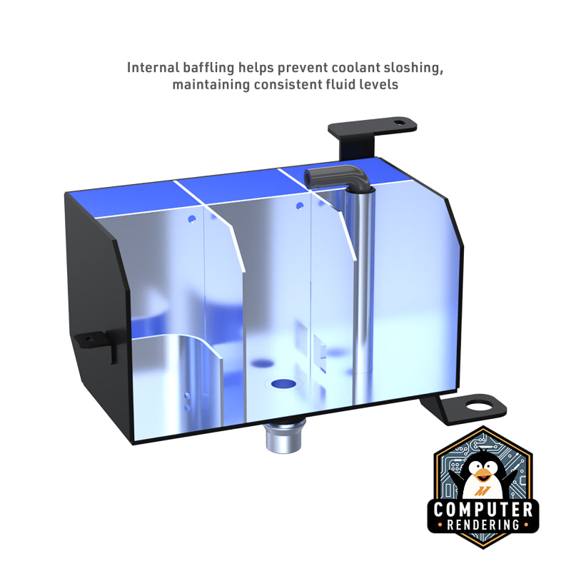Mishimoto MMRT-JL-18 Aluminum Coolant Expansion Tank for 2018+ Jeep Wrangler JL and 2020+ Gladiator JT