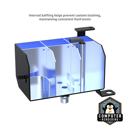Mishimoto MMRT-JL-18 Aluminum Coolant Expansion Tank for 2018+ Jeep Wrangler JL and 2020+ Gladiator JT