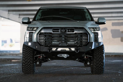 DV8 Offroad MTO Series Front Bumper with Winch Mount for 2022-2025 Toyota Tundra, Part FBTT2-04
