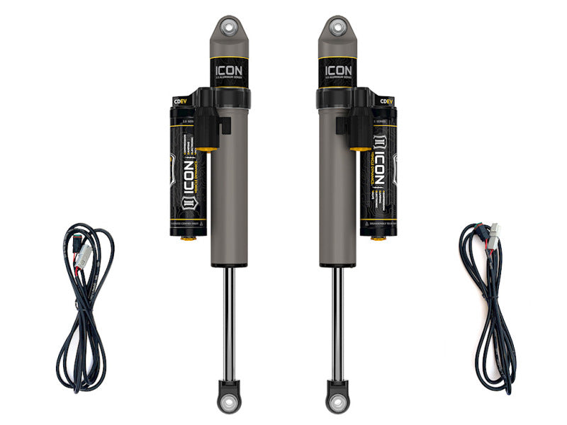 ICON 27726EP 2.5 Series Rear Shocks with CDEV for 2018+ Jeep Wrangler JL