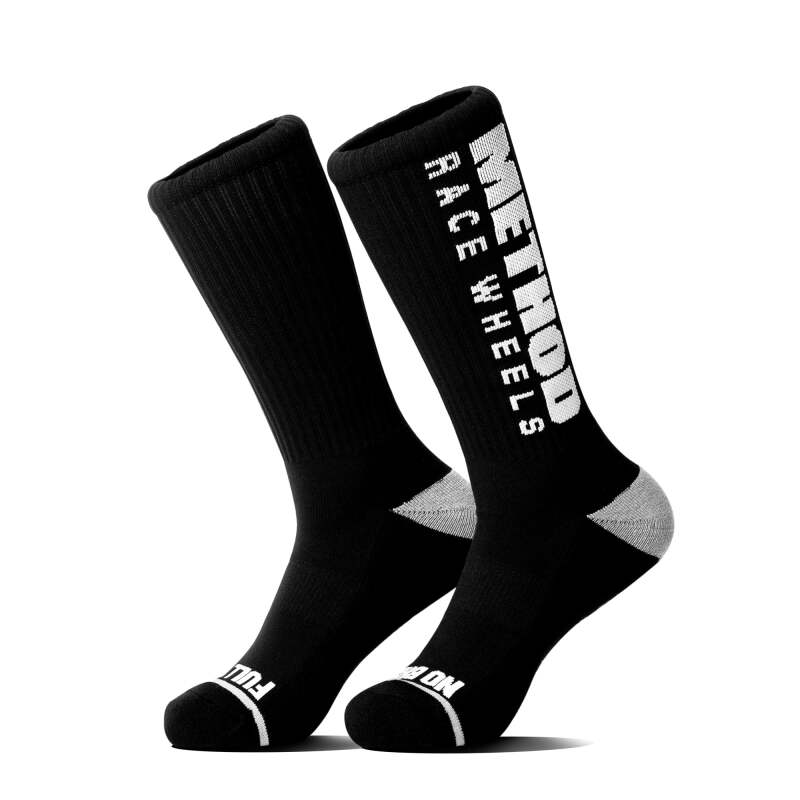 Method Wheels Logo Performance Socks - Black, Part Number AP-M0004