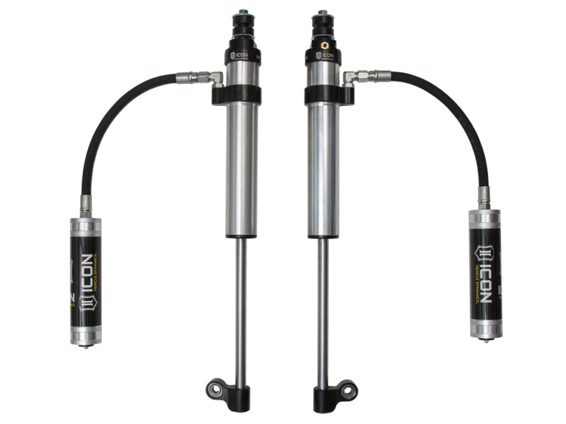 ICON 57823P 2.5 Aluminum Series Rear Remote Reservoir Shocks for 2007-2021 Toyota Tundra, Pair