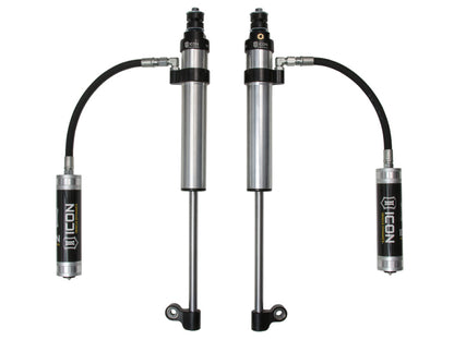 ICON 57823P 2.5 Aluminum Series Rear Remote Reservoir Shocks for 2007-2021 Toyota Tundra, Pair