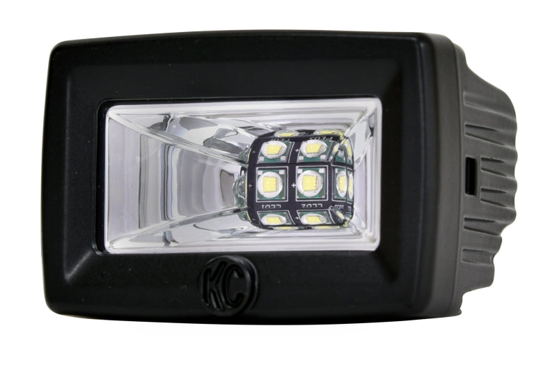 KC HiLiTES C-Series C2 20W LED Area Flood Lights, 2-Inch, 6000K, Pair Pack System, Part 328