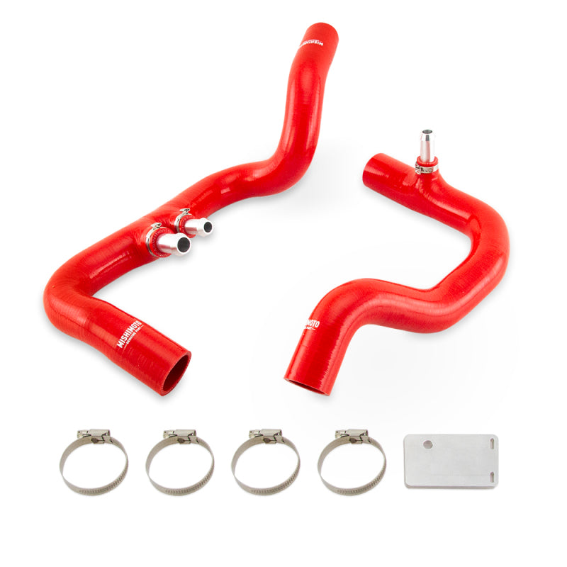 Mishimoto MMHOSE-JLP-18ARD Red Silicone Radiator Coolant Hose Kit for 2018+ Jeep Wrangler JL and Gladiator JT 3.6L Automatic